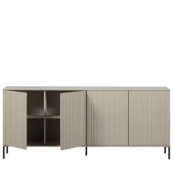 NEW GRAVURE Buffet 4 portes en bois L200cm