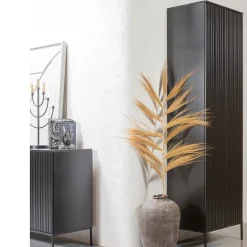 NEW GRAVURE Colonne de rangement en bois 2 portes 1 tiroir H210cm