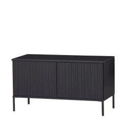 NEW GRAVURE Meuble TV 2 portes en bois L100cm