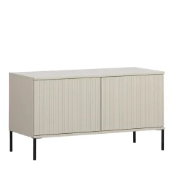 NEW GRAVURE Meuble TV 2 portes en bois L100cm