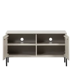 NEW GRAVURE Meuble TV 2 portes en bois L100cm
