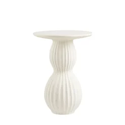 NEWTOWN Table d'appoint ronde en fibre d'argile 40x40cm