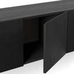 NEXA Meuble TV suspendu 4 portes en bois L180cm