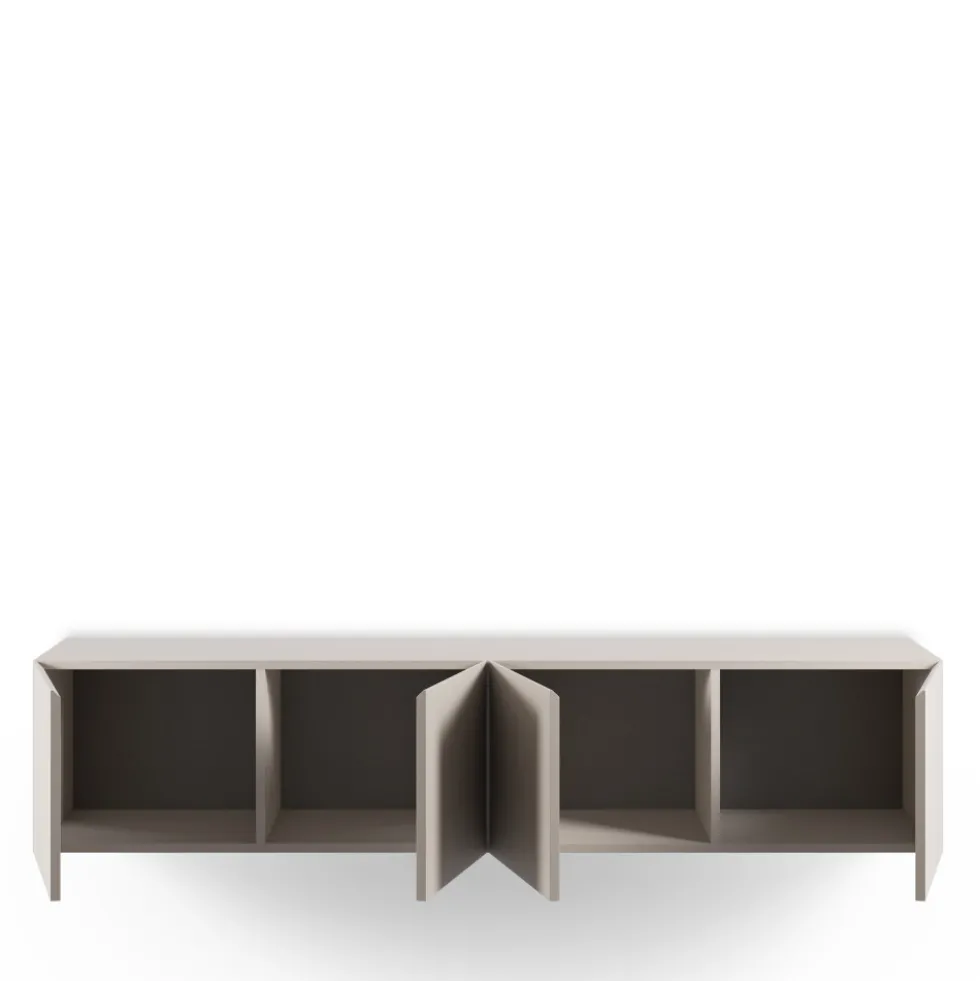 NEXA Meuble TV suspendu 4 portes en bois L180cm