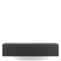 NEXA Meuble TV suspendu 4 portes en bois L180cm