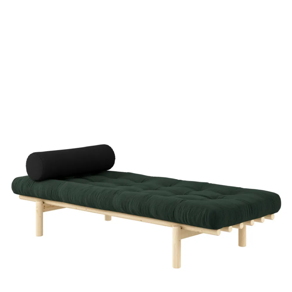 NEXT DAYBED Méridienne en bois naturel et tissu