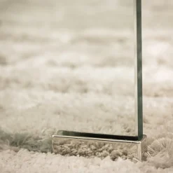 NIDO Table basse double plateau en verre L110cm