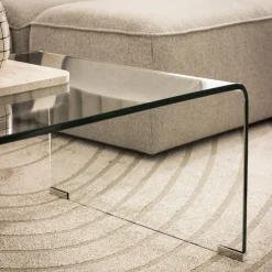 NIDO Table basse en verre L110cm