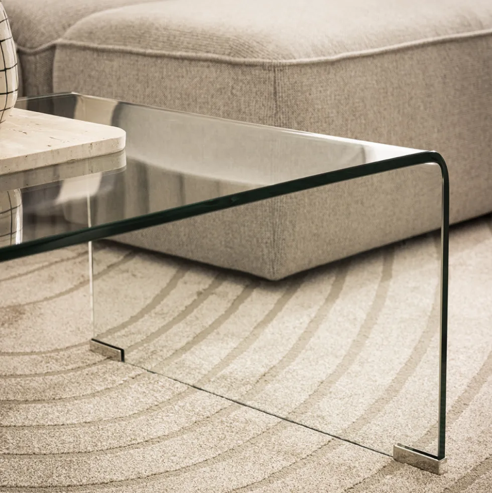 NIDO Table basse en verre L110cm
