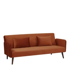 NIELSON Canapé convertible 3 places velours