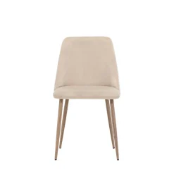 NIGHT Lot de 2 chaises en velours et métal