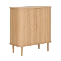 NIKKO Buffet 2 portes coulissantes en bois H87cm