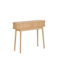 NIKKO Console 2 portes coulissantes en bois L100cm