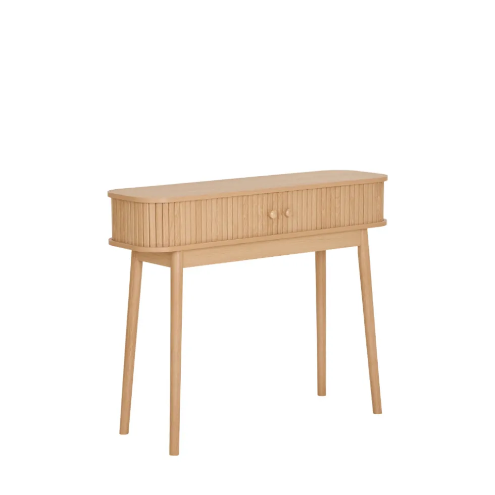 NIKKO Console 2 portes coulissantes en bois L100cm