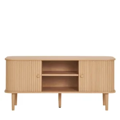 NIKKO Meuble tv 2 portes coulissantes en bois L113cm