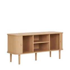 NIKKO Meuble tv 2 portes coulissantes en bois L113cm