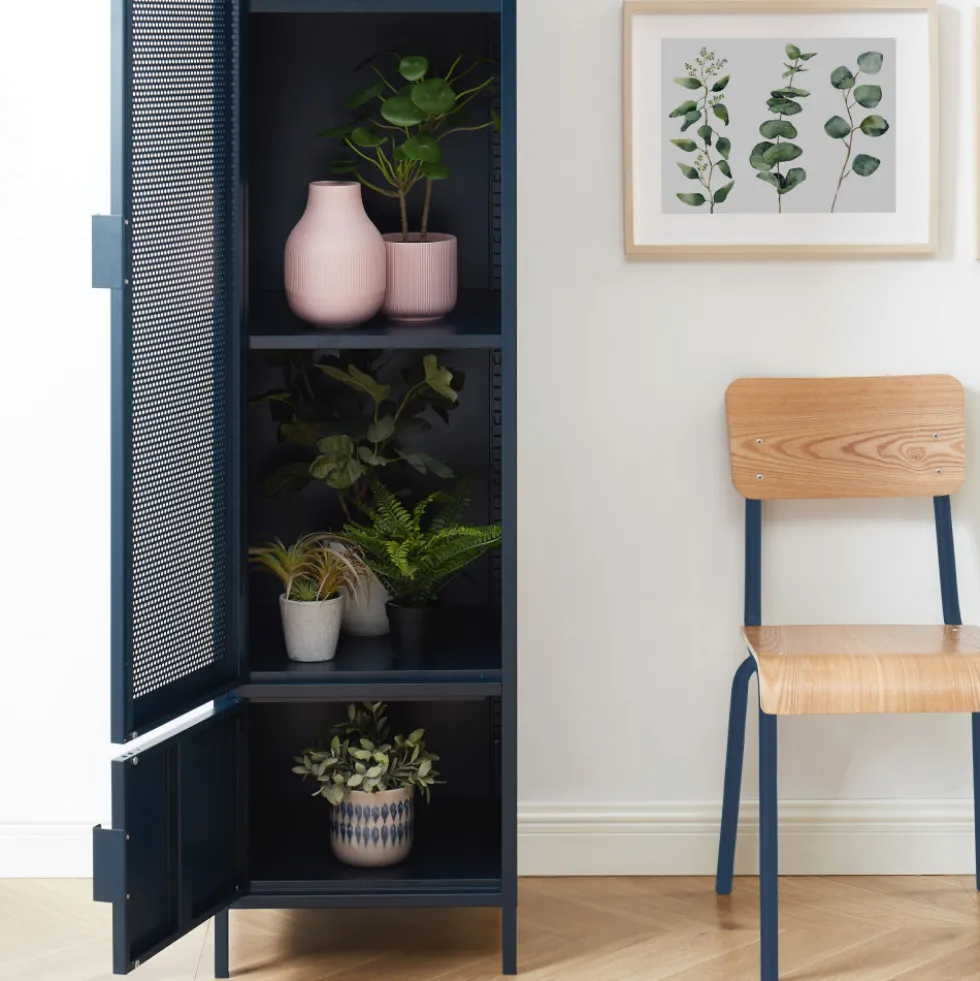 NINO Colonne de rangement 2 portes en métal PANTONE H180cm