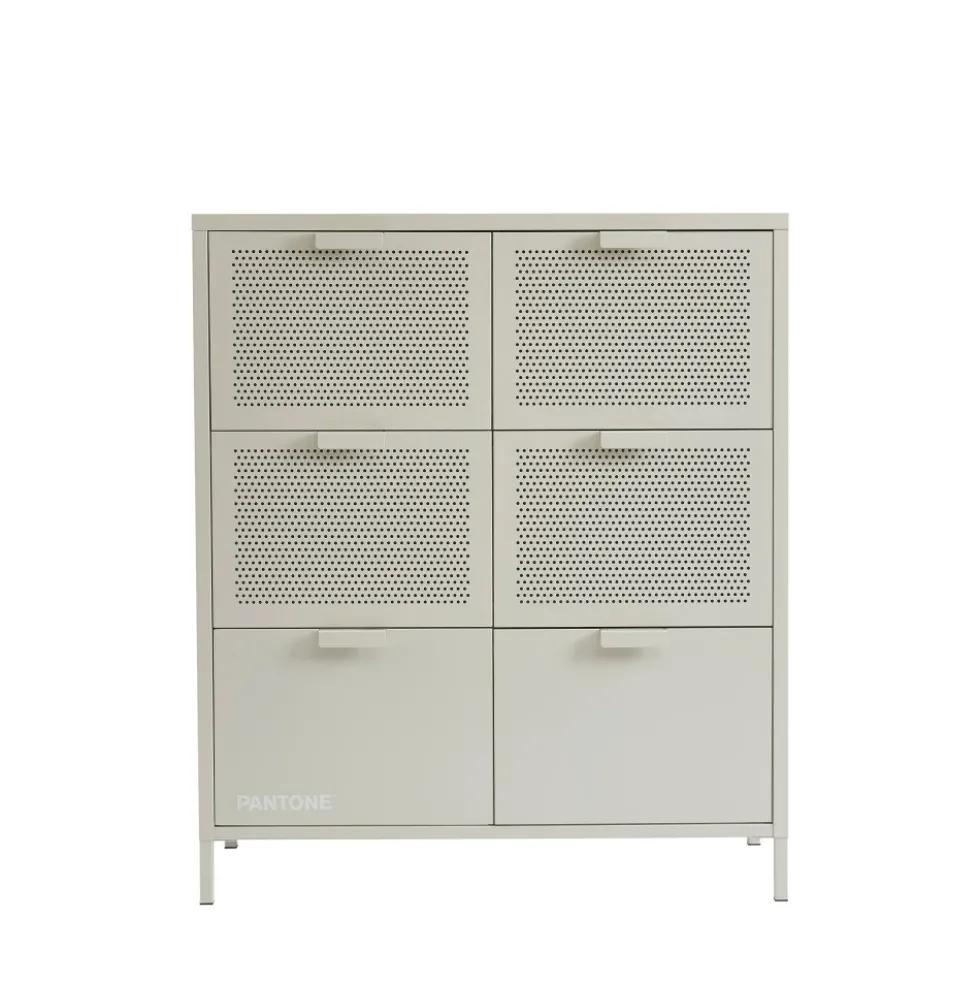 NINO Commode 6 tiroirs en métal PANTONE L90cm