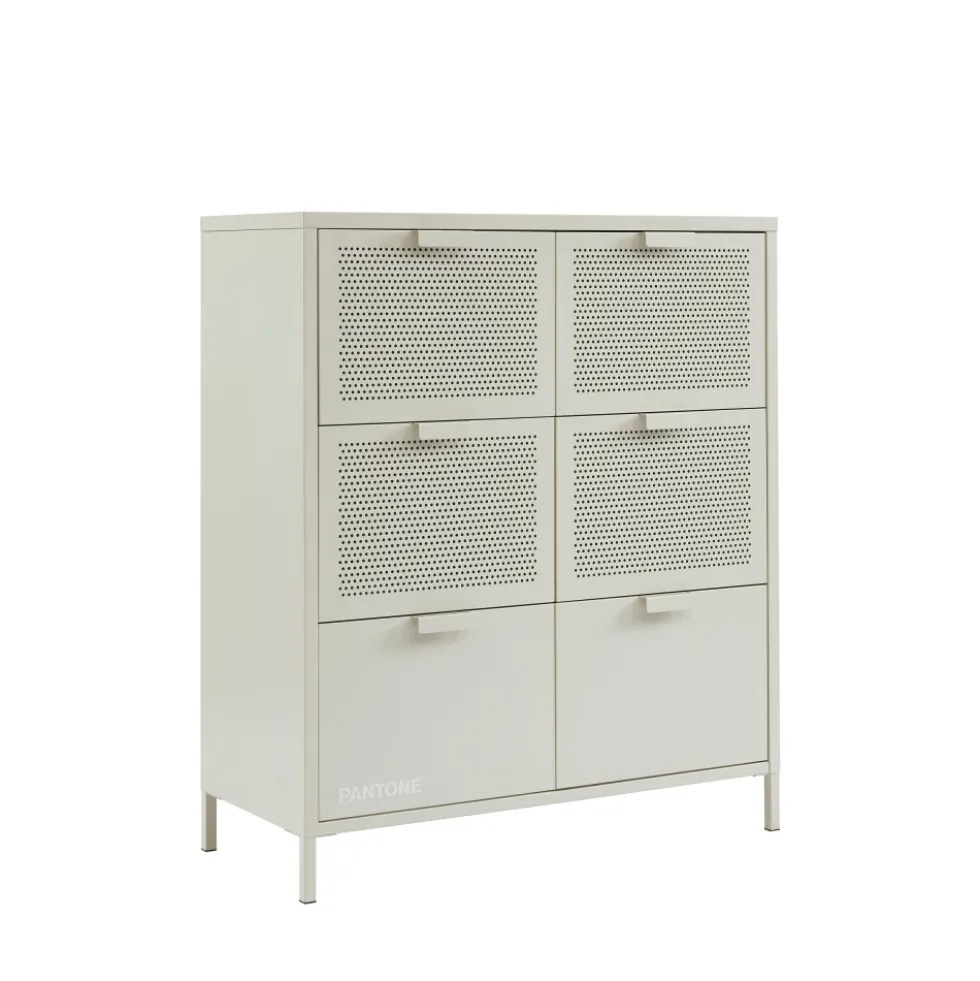 NINO Commode 6 tiroirs en métal PANTONE L90cm