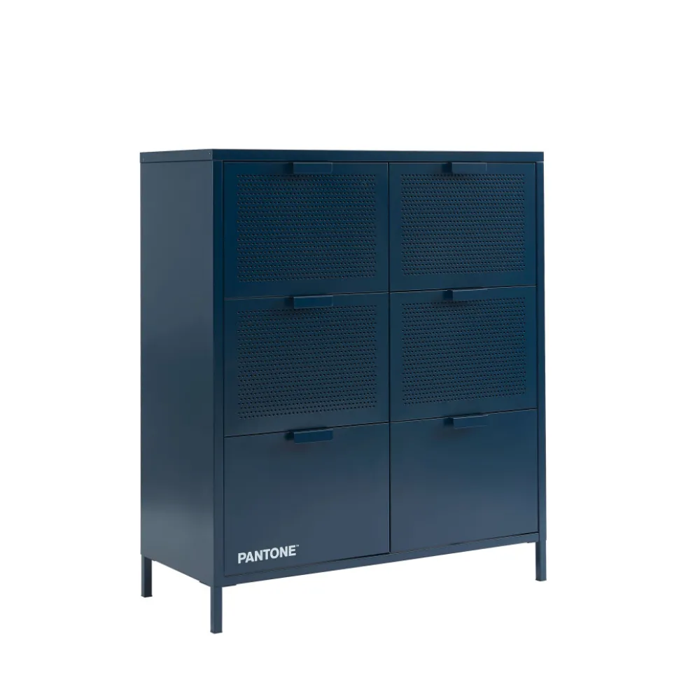 NINO Commode 6 tiroirs en métal PANTONE L90cm