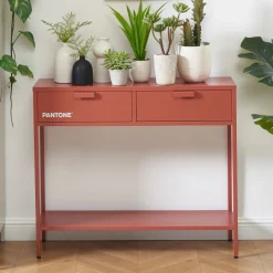 NINO Console 2 tiroirs en métal PANTONE L100cm