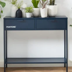 NINO Console 2 tiroirs en métal PANTONE L100cm