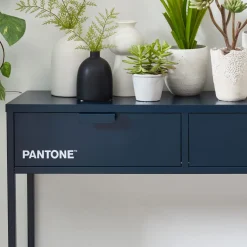 NINO Console 2 tiroirs en métal PANTONE L100cm