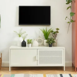 NINO Meuble TV 2 portes en métal PANTONE L120cm