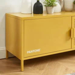 NINO Meuble TV 2 portes en métal PANTONE L120cm