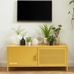 NINO Meuble TV 2 portes en métal PANTONE L120cm