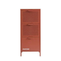 NINO Petit meuble de rangement 3 tiroirs en métal PANTONE H105cm