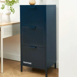 NINO Petit meuble de rangement 3 tiroirs en métal PANTONE H105cm