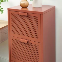 NINO Petit meuble de rangement 3 tiroirs en métal PANTONE H105cm