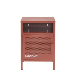NINO Table de chevet 1 porte en métal PANTONE