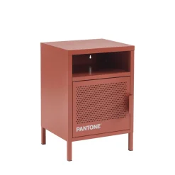 NINO Table de chevet 1 porte en métal PANTONE