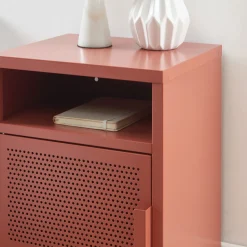 NINO Table de chevet 1 porte en métal PANTONE