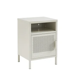 NINO Table de chevet 1 porte en métal PANTONE