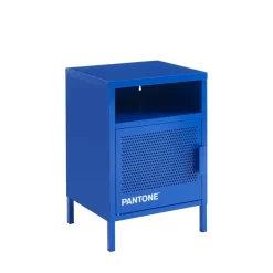 NINO Table de chevet 1 porte en métal PANTONE