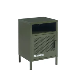 NINO Table de chevet 1 porte en métal PANTONE