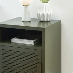 NINO Table de chevet 1 porte en métal PANTONE