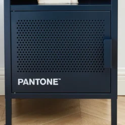 NINO Table de chevet 1 porte en métal PANTONE