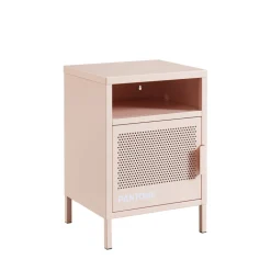 NINO Table de chevet 1 porte en métal PANTONE