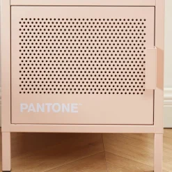 NINO Table de chevet 1 porte en métal PANTONE