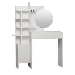 NIYA Coiffeuse 1 tiroir avec miroir L71,50cm