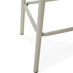 NOKI Lot de 2 tabourets de bar en bois et métal H65cm