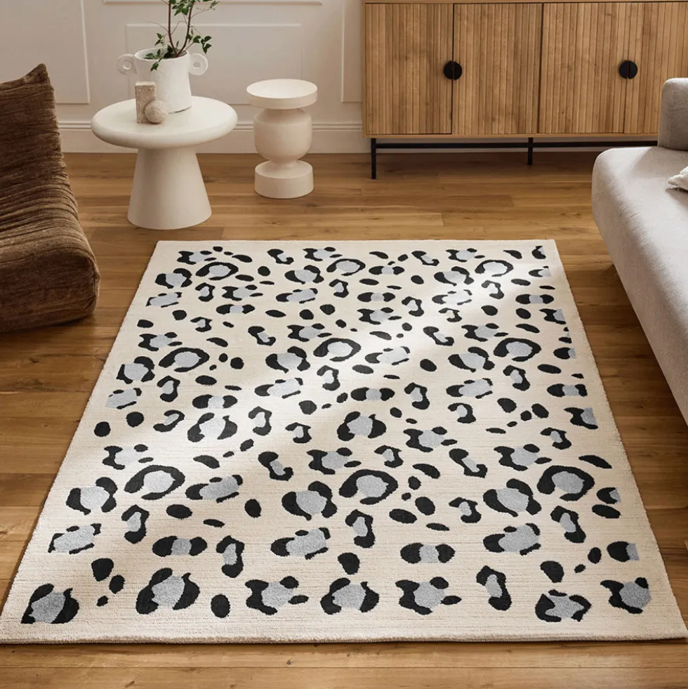 NOMAD Tapis contemporain à motifs léopard