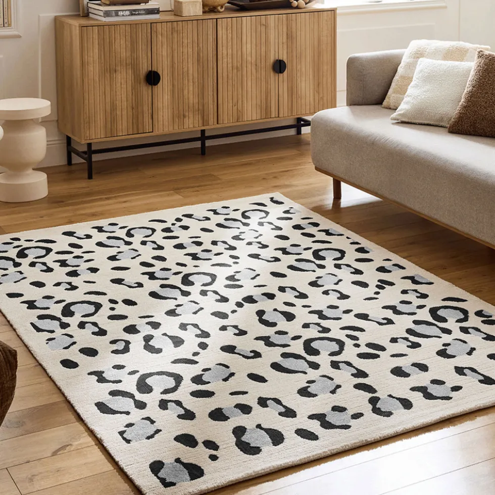 NOMAD Tapis contemporain à motifs léopard