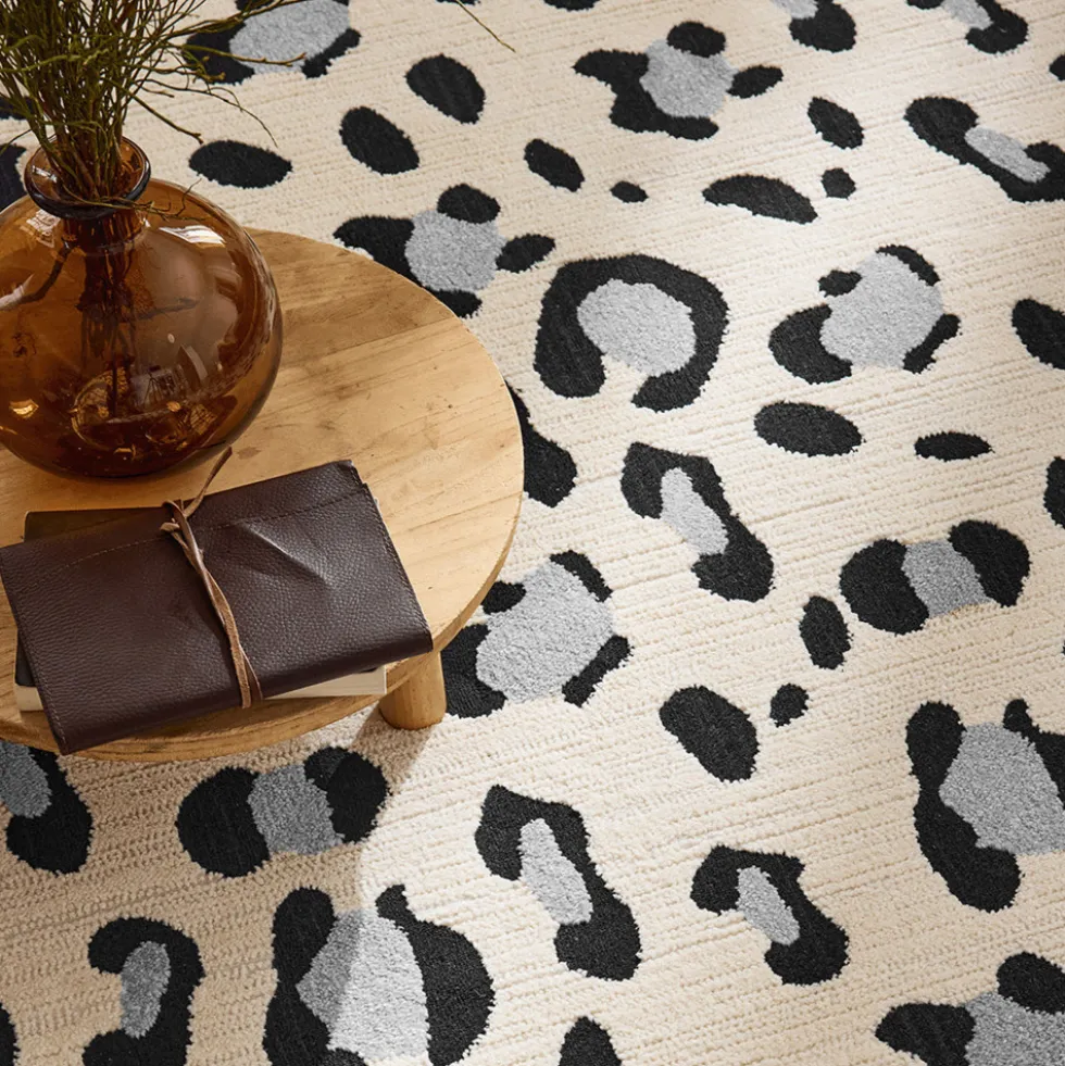 NOMAD Tapis contemporain à motifs léopard