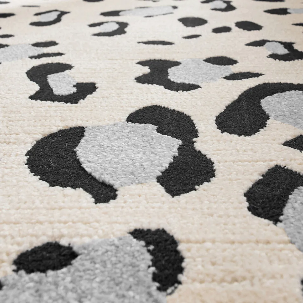 NOMAD Tapis contemporain à motifs léopard
