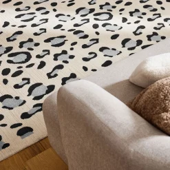 NOMAD Tapis contemporain à motifs léopard